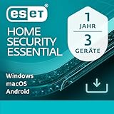 ESET HOME Security Essential 2024 | 3 Geräte | 1 Jahr | inklusive Sicheres Banking & Surfen, Sicheres Heimnetzwerk, Webcam-Schutz | Windows, macOS und Android | Aktivierungscode per E-Mail