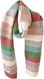 152 x 20 cm, Regenbogenstreifen, Boho-Schal für Damen, weicher Wollschal für den Winter, weich und warm, aus Wolle, für den Hals, Rosa, 152 x 20 cm
