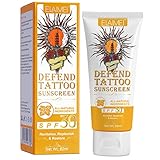 Sonnenschutzcreme LSF 30+ für Tattoos, UVA- und UVB-Schutz, 60 ml, Sonnenschutz für Tattoos, Anti-Verblassen, Farben lebendig