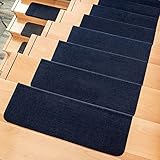 Rutschfeste Stufenmatten mit selbstklebender Rückseite, für Kinder, ältere Menschen und Haustiere, 22,9 x 55,9 cm, 15 Stück, einfach zu installieren und zu installieren