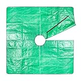 Robuste Gartenplane, wasserdichter Laubsammler, Ausschnitte zum Schleppen, wiederverwendbare Outdoor-Reinigungsfolie für Hinterhofschutt, Beschneiden von Abfällen, Multifunktions-Plane für saisonale