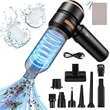 Handstaubsauger Akku Kabellos - 20000pa Auto staubsauger Stark, Mini Staubsauger FüR Auto, Pc, Haus,KüChe,Ritzen Und Ecken,Vacuum Cleaner High Power,Kann Als Aufblasbare Pumpe Verwendet Werden,6000mAh