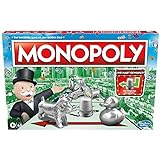 Monopoly Brettspiel, Familienspiel für Erwachsene und Kinder, 2 bis 6 Spieler, Strategiespiel für Kinder, Geschenk für Familien, Spielzeug Ostern ab 8 Jahren
