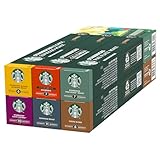 STARBUCKS Discovery Variety Pack by Nespresso, Kaffeekapseln mit einer Auswahl an hellen, mittleren und dunklen Röstungen, 6 x 10 (60 Kapseln) – Exklusiv bei Amazon