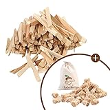 naturling Anzündholz 4 kg - harzhaltiges Brennholz für Grill und Kamin mit Holzwolle Anzünder als Zugabe (4kg Anfeuerholz + 200g Holzwolle)