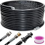 20 m Rohrreinigungsschlauch Set für Kärcher K2, K3, K4, K5, K6, K7 inkl. 2 Düsen und Adapter Abflussreiniger Schlauch Hochdruckreiniger 180 bar