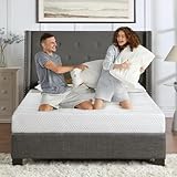 MATERESSES Gel-Matratze für Doppelbett, Memory-Schaum, mittelfest und gute Unterstützung, abnehmbares und waschbares Design, atmungsaktiver Stoff, kleine Kompressionsverpackung (12,7 cm, Doppelbett)