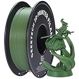 GEEETECH Matte PLA Filament, 3D-Drucker PLA Filament 1 kg Spule, Genauigkeit +/- 0,03 mm, olivgrün