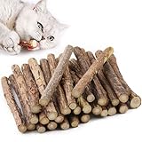 Cutiolly Katzenminze Sticks,32 Stück Matatabi Kausticks,Katzenminze Sticks für Katzen,Katzen Kauhölzer Sticks,Matatabi Katzen Kauhölzer,Katzenminze Spielzeug,Süßholz zum Kauen,per Gattiper Gatti