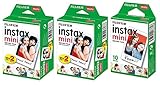 Fuji 96090 Instax Mini Sofortbildfilm, 10 Blatt, 5 Stück, Weiß