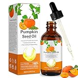 Pumpkin Seed Oil for Hair Kürbiskernöl Haare 60ML, 100% Reines Kürbiskernöl Bio, Kaltgepresstes Aromatherapie Massageöl, Reparatur Von Geschädigtem Haar Für Männer Und Frauen