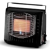 Gas Bullet ® Keramik Gasheizung 2 kW - Effizienter Gasstrahler für Camping, Outdoor & Wohnwagen-Standardisiertes Bajonett Ventil 227g-Flammenregler, Piezo-Zünder (Gasheizung)