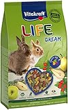 Vitakraft Life Dream, Futter für Zwergkaninchen, mit Birne, mit Apfel, mit Hagebutte, unterstützt Verdauung und Zahnabrieb, ohne Zusatz von Zucker (1x 1,8kg)