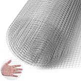 1m X 4.8m Hasendraht Hasengitter Volierendraht Maulwurfgitter Wühlmausgitter Für Hochbeet Zaun Hühnerdraht Maschendrahtzaun Kaninchendraht 0,7 mm Verzinkt Drahtgitter