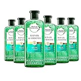 Herbal Essences Pure Shampoo Repair & Smooth 6er Set (6x 225 ml), Feuchtigkeitsshampoo, Haarpflege kombi ohne Silikon, Sulfate und Farbstoffe, Aloe + Hanf