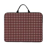 Laptoptasche mit Londoner Straßendruck, 35,6 cm (14 Zoll), für die tägliche Arbeit, Geschäftsreisen, Rot