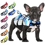 ALAGIRLS Hund Schwimmweste, Schwimmweste zum Schwimmen, Schwimmweste für Hunde, Schwimmweste für Hundeflotation ALADLJ001 BlueCamo XS