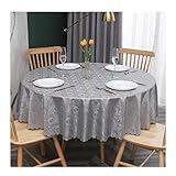 Runde Wachstischdecke, 360 cm, wasserdicht und schmutzabweisend, ideal für Esszimmer und Veranstaltungen im Freien, Tischdecke für einfache Reinigung