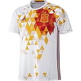 adidas Herren Trikot UEFA Euro 2016 Spanien Auswärts Replica, White/Power Red, S