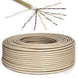 Premium X 25m Telefonkabel 8x2x0,6mm J-Y(ST) Y Telefonleitung 16-Adern rund Fernmeldekabel Installationsleitung Verlegekabel