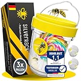 SilverRack Wespenfalle 3er Set - Wespenfalle für draußen - Wespen vertreiben - Mittel gegen Wespen - Wespenabwehr