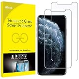 JETech Schutzfolie für iPhone 11 Pro, iPhone XS und iPhone X 5,8 Zoll, Panzer schutz Glas Folie Displayschutzfolie, 2 Stück