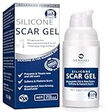 100% Silikon Narbengel für Narben & Dehnungsstreifen - Narbensalbe für Kaiserschnitt Keloide & OP-Narben - Pflege für Neue & Alte Narben - Advanced 100% Silicone Scar Gel Maximum Strength, 30g