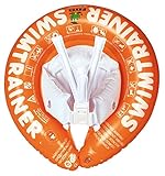 FREDS SWIM ACADEMY SWIMTRAINER Classic Orange - Schwimmtrainer für Kinder von 2 bis 6 Jahren, aufblasbare Schwimmhilfe für sichere und stabile Schwimmlage, für Anfänger & Fortgeschrittene