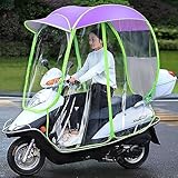 Motorroller-Baldachin - wasserdichte Regenschutz für Motorrad und Mobilitätsroller, faltbarer Sonnenschutz, vollständig geschlossenes Design