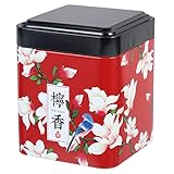 Uonlytech Japanische Mini Teedose Metall mit Luftdichtem Deckel Multifunktionaler Aufbewahrungsbehälter für Losen Tee Gewürze und Trockenlebensmittel Tragbar Platzsparend für Haushalt und