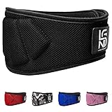 Legend Gewichthebergürtel Fitness-Gürtel für Bodybuilding, Krafttraining, Gewichtheben und Crossfit Training - Trainingsgürtel für Damen und Herren (Schwarz, L)