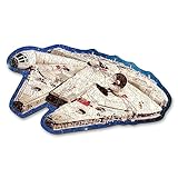 Trefl – Konturenpuzzle aus Holz: Star Wars, Millennium Falke – 160 Stücke, Wood Craft, Unregelmäßige Formen, 10 Figuren, Premium Modern Puzzlespiel, für Erwachsene und Kinder ab 9 Jahren