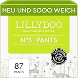 LILLYDOO Baby Windeln Pants - Größe 3 (6-10 kg), Halbmonatsbox (87 Höschenwindeln), Sicherer Auslaufschutz - Hautfreundlich, Weich & Ohne Lotionen für empfindliche Haut, Dermatologisch getestet