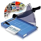 Olympia G 3640 Premium Hebelschneider | hochwertiger Papierschneider A4 bis zu 40 Blatt | 360 mm Arbeitsbreite | Fingerschutz & automatische Fixierung | Papierschneidemaschine | Schneidegerät | blau