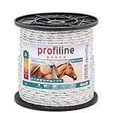 VOSS.farming Weidezaun-Seil 150m 6mm, 3x0,20 Kupfer + 6x0,20 NIRO Leitmaterial Zaunanlage Elektroseil