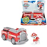 PAW PATROL, Feuerwehr-Auto mit Marshall-Figur (Sustainable Basic Vehicle/Basis Fahrzeug), Spielzeug für Kinder ab 3 Jahren