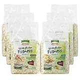 Gerstoni Gerste-Fitnessflocken Mixed, mild-nussige Gerstenflocken fein & kernig, PREMIUM-QUALITÄT reich an Ballaststoffen mit Beta-Glucan (2x3)