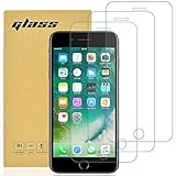 gueche 3 Stück für iPhone 6, iphone 6s, iphone 7 and iphone 8 Schutzfolie, Frei von Kratzern, HD Displayschutzfolie, Ultrabeständig, Panzer Schutz Glas für SE 3 (2020/2022) Splitterfest schutzglas