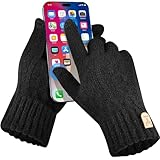 SELBATON Winter Warme Handschuhe Stricken Weiche Handschuhe Outdoor Fahren Radfahren Schreiben Angeln Laufen Skifahren für Männer und Frauen
