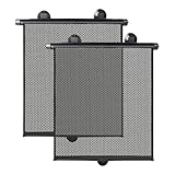 babycab 2er Pack Sonnenschutzrollo - passend für die meisten Autos/Fahrzeugmodelle - einfache Installation am Fenster Dank Saugnäpfen - schützt vor direkter Sonneneinstrahlung