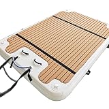 Dxysyldrun 3 * 3m/10 * 10ft,Sommer Wasserunterhaltung Schwimmplattform, Wasserruheplattform, Mehrpersonenfreizeit Schwimmruder, Mobile Angelplattform