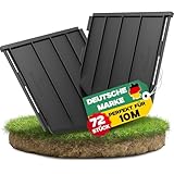 FIXCRAFT Rasenkante Kunststoff [10m] - Einfach einschlagen, Keine Gräben ausheben - Sehr Stabile & Flexible Beeteinfassung - Unsichtbare Beetumrandung (schwarz, 10m)