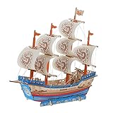 Alasum 1 Satz Segelmodell nautische Strandverzierung Puzzle Piratenschmuck Dekoration Bootszubehör inneneinrichtung home decor Modellbausätze Schiffsmodellbausatz aus Holz