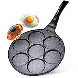 Vilde Spiegeleipfanne Granit 7 Löcher BASIC LINE 26 cm | Pfanne, Pancake, Spiegelei, Antihaft-Beschichtung