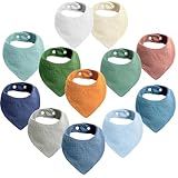 SLOSH Lätzchen Baby Für Neugeborene Babylätzchen Jungen Mädchen Unisex Set Druckknopf (Multicolore)