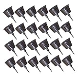 Happyyami 30 Stück Bonsai Düngemittelbehälter mit Deckel für Orchideen Bonsai Kakteendünger Kunststoff Pflanznährstoffbox für Gartenpflege