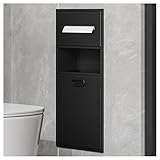 Edelstahl-Duschregal, Wandmontage, Einbaueimer für Bad und Küche, Aufbewahrung, keine Fliesenmontage, perfekt für Hotels und Häuser