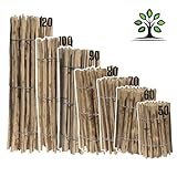 DEIN Staketenzaun - Personalisierter Gartenzaun 50-120cm Höhe | Staketenabstand 4-6cm | Holzzaun aus hochwertiger Haselnuss | Auch mit Pflock | Made in EU