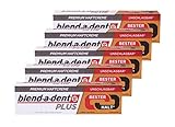 5x 40g blend-a-dent PLUS Premium Haftcreme - Geschmacksneutral - Duokraft