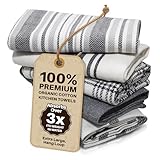 LinenWeave Packung mit 5 geschirrtücher – 100% geschirrtücher Baumwolle, 45 x 70 cm – Super saugfähiges küchentücher – Maschinenwaschbar geschirrhandtücher – küchenhandtücher (Culture 5)